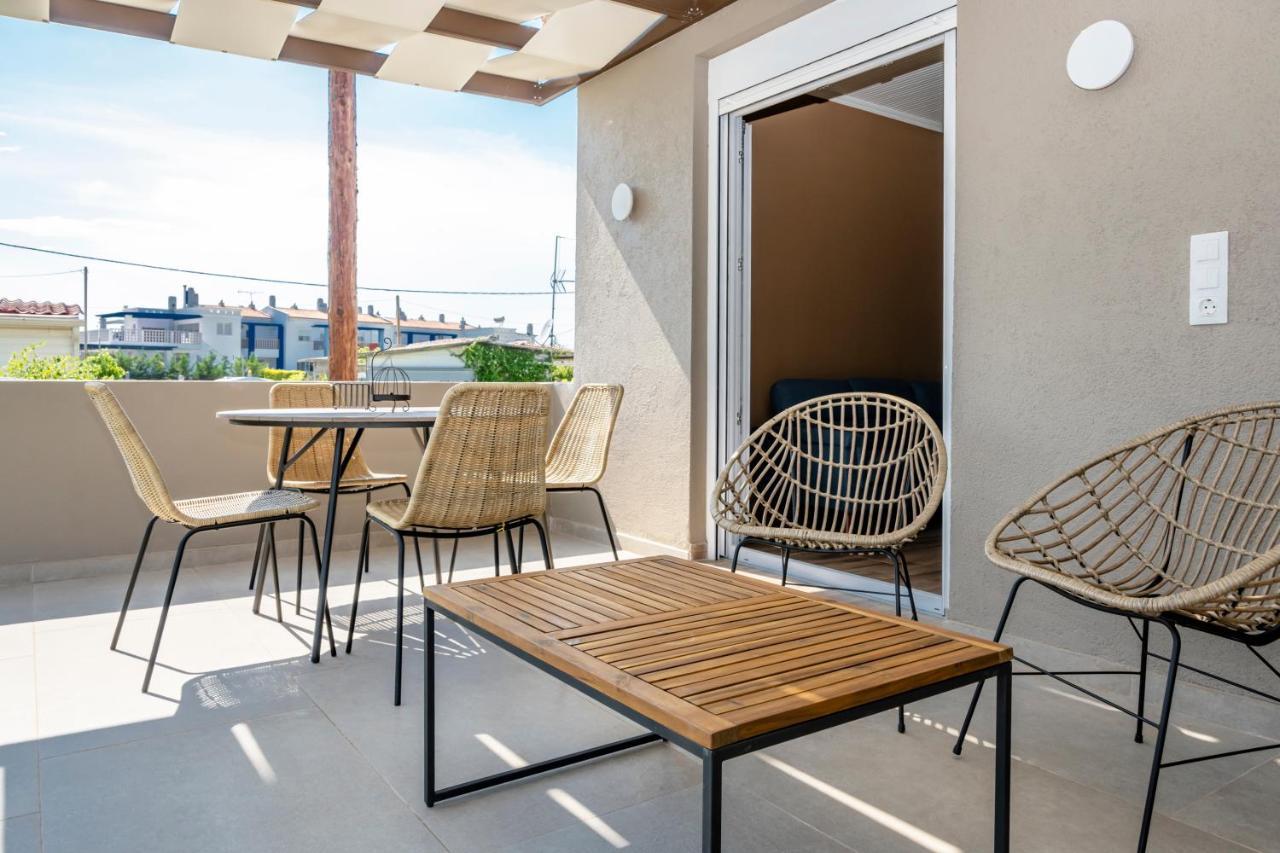 Azzurro Seafront Houses Nea Kallikrateia Eksteriør bilde